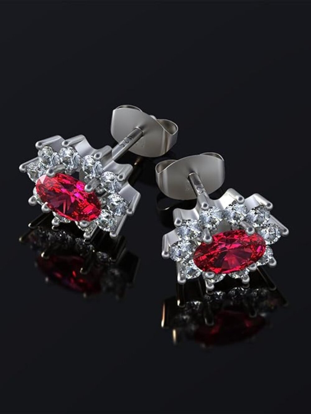"Sunflower Eye of Nature" Earrings, Sterling Silver Earrings with Crystals